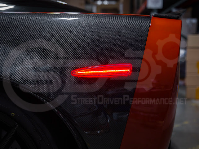 2005-2013 Chevrolet Corvette C6 | Amber Light LED Side Fender Markers Pair (Front and / or Rear) {Clear, Amber, Red, or Smoke Lenses}