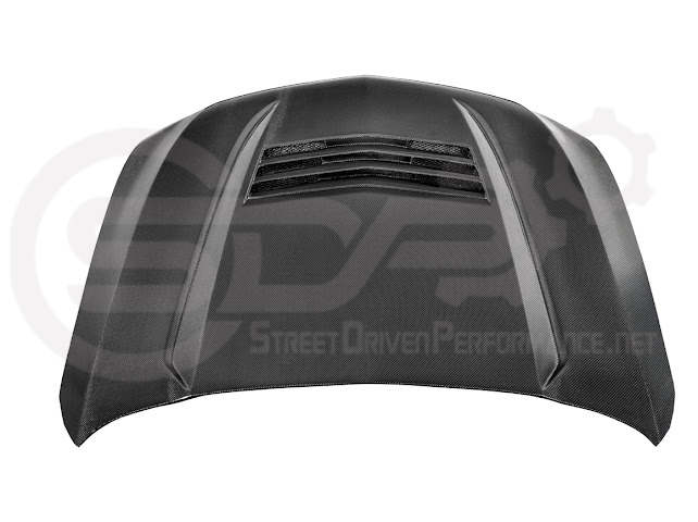2020-Up Cadillac CT5 / CT5-V / CT5-V Blackwing | “CTS-V, V3” Style CARBON FIBER Front Vented Hood