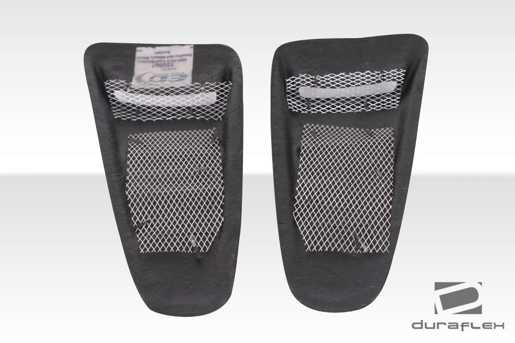 2010-2014 Ford Mustang Duraflex Circuit Window Scoop Louvers - 2 Piece