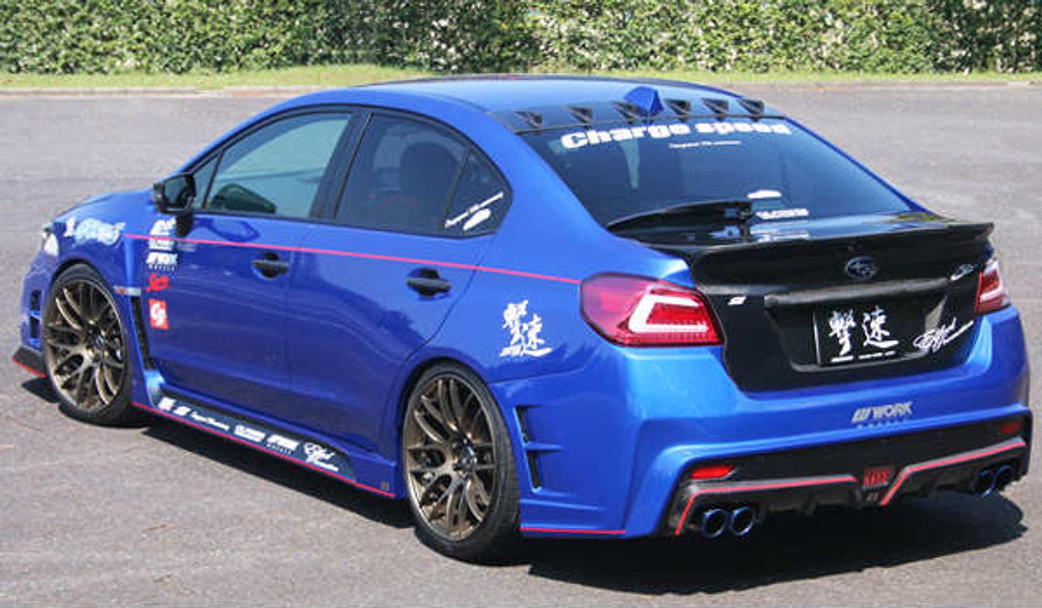 Charge Speed 2015-2021 Subaru WRX/ STi VA Type-2 Rear Bumper With FRP Rear Diffuser