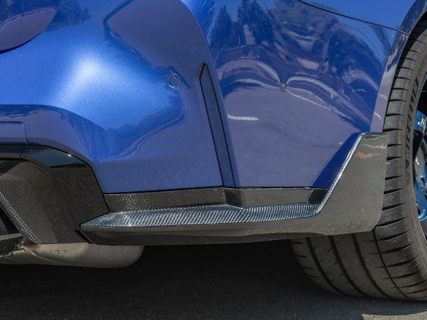2021-Up BMW G82 / G83 M4 | M-Performance Style CARBON FIBER Rear Apron Lip Splitter Ground Effects (Pair)