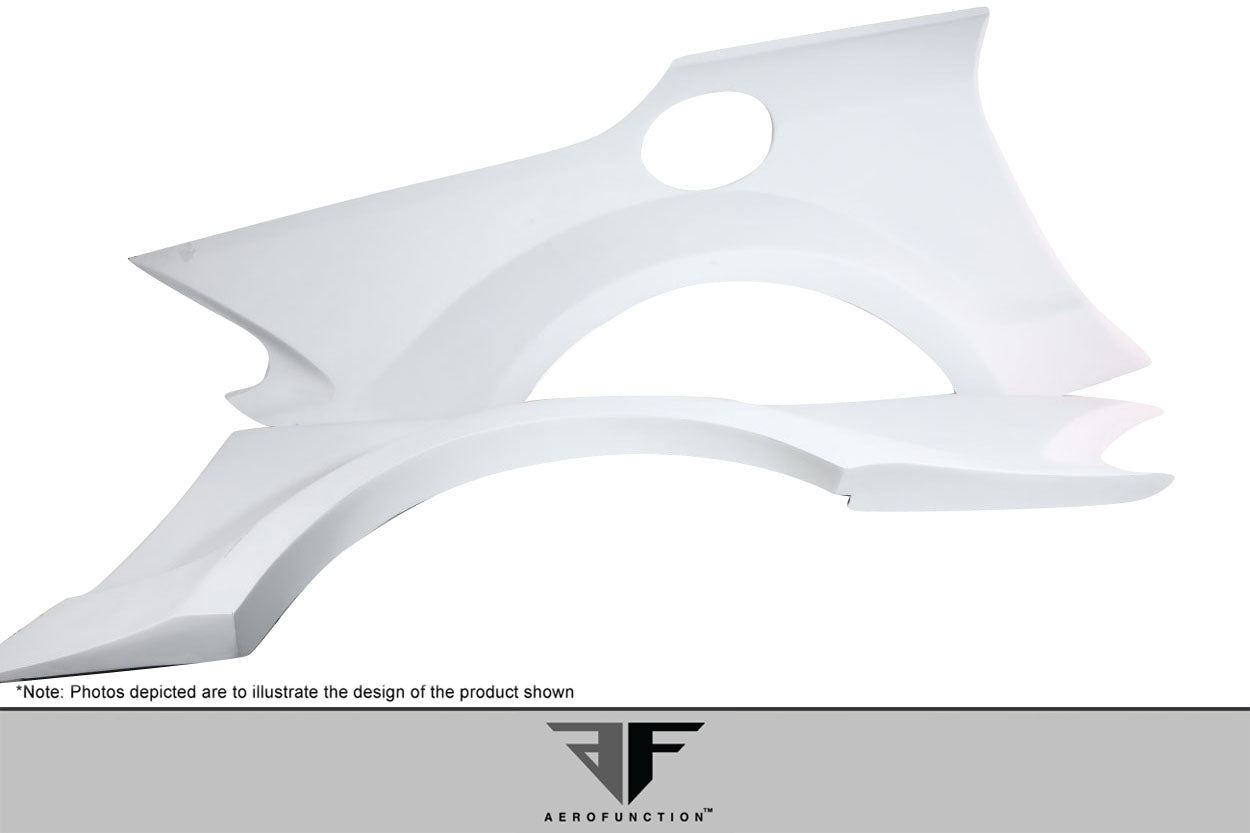2003-2012 Mercedes SL Class R230 AF-Signature 1 Series Wide Body Conversion Rear Fenders ( GFK ) - 2 Piece