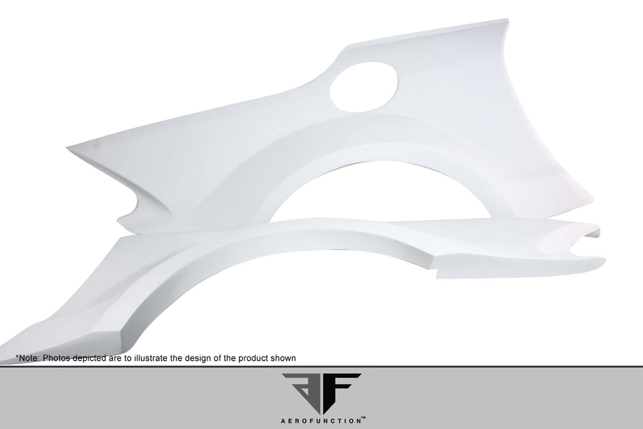2003-2012 Mercedes SL Class R230 AF-Signature 1 Series Wide Body Conversion Rear Fenders ( GFK ) - 2 Piece