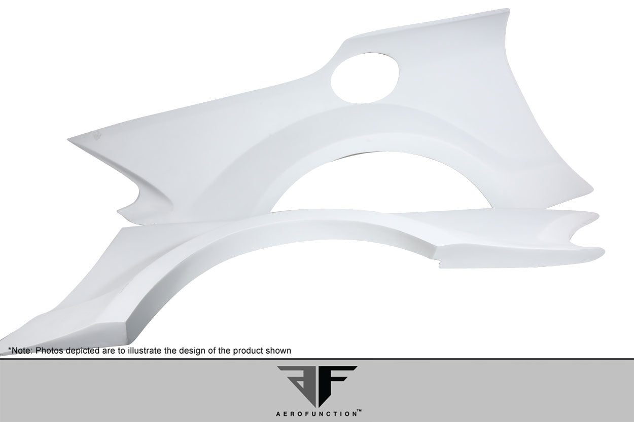 2003-2012 Mercedes SL Class R230 AF-Signature 1 Series Wide Body Conversion Rear Fenders ( GFK ) - 2 Piece