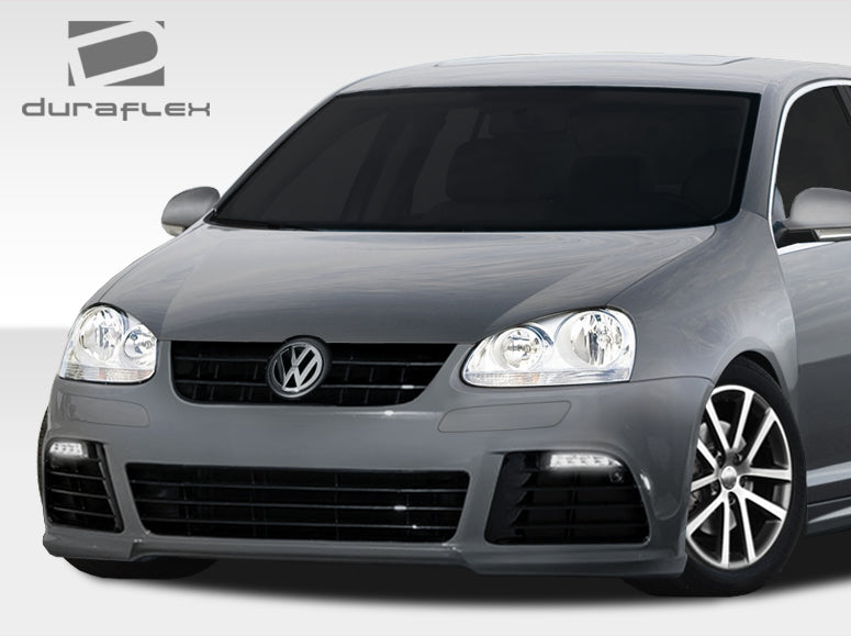 2005-2010 Volkswagen Jetta / 2006-2009 Golf GTI Rabbit Duraflex R Look Front Bumper Cover - 1 Piece