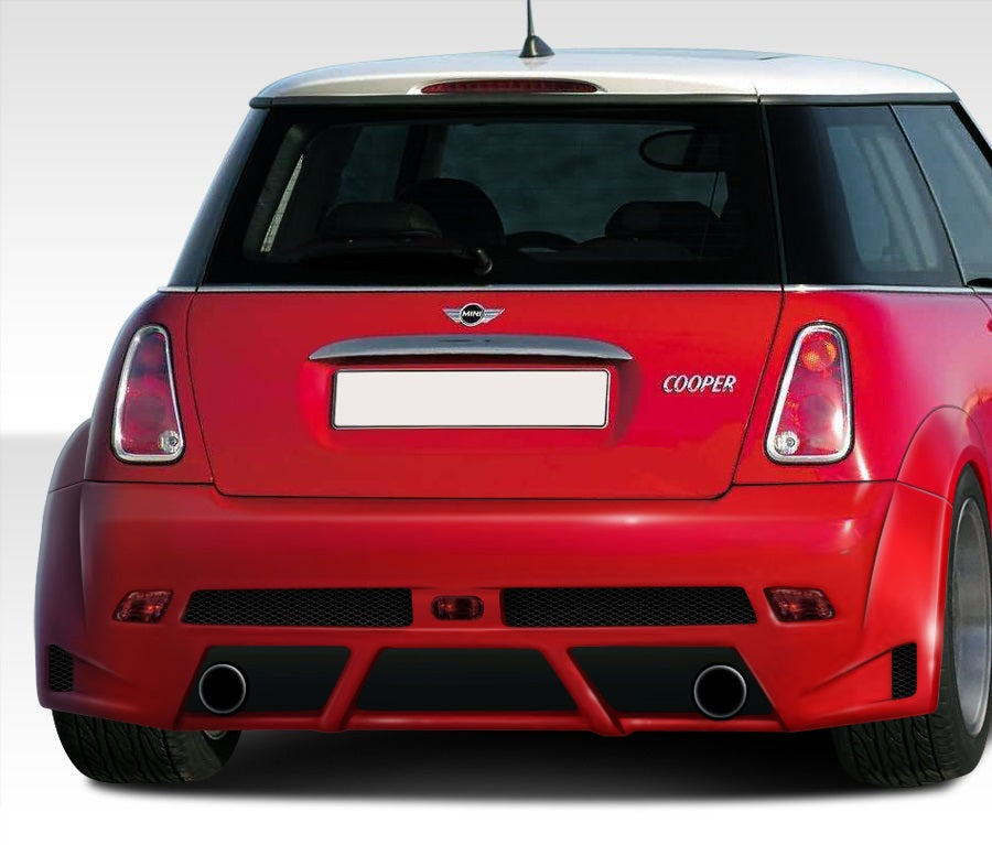 2002-2006 Mini Cooper / Cooper S R50 R53 2005-2008 Cooper convertible R52 Duraflex Type Z Wide Body Rear Bumper Cover - 1 ...