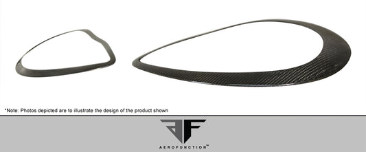2010-2013 Porsche Panamera Carbon AF-1 Wide Body Eye Lids ( CFP ) - 2 Piece