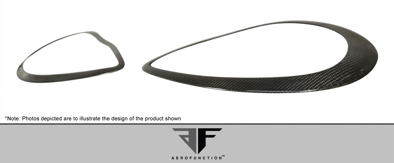 2010-2013 Porsche Panamera Carbon AF-1 Wide Body Eye Lids ( CFP ) - 2 Piece (S)