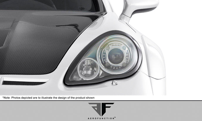 2010-2013 Porsche Panamera Carbon AF-1 Wide Body Eye Lids ( CFP ) - 2 Piece (S)