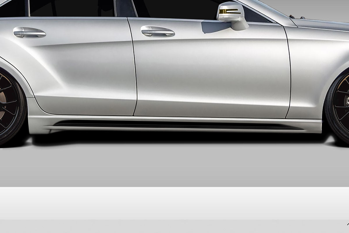 2012-2015 Mercedes CLS Class C218 W218 Eros Version 1 Side Skirts Rocker Panels - 2 Piece
