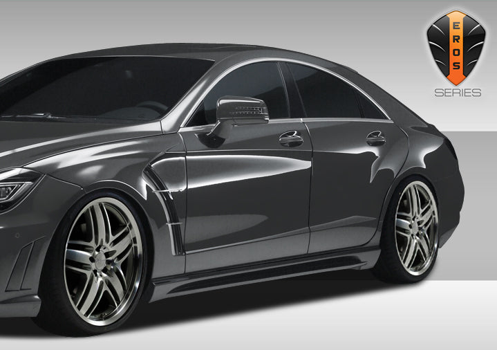 2012-2015 Mercedes CLS Class C218 W218 Eros Version 1 Side Skirts Rocker Panels - 2 Piece