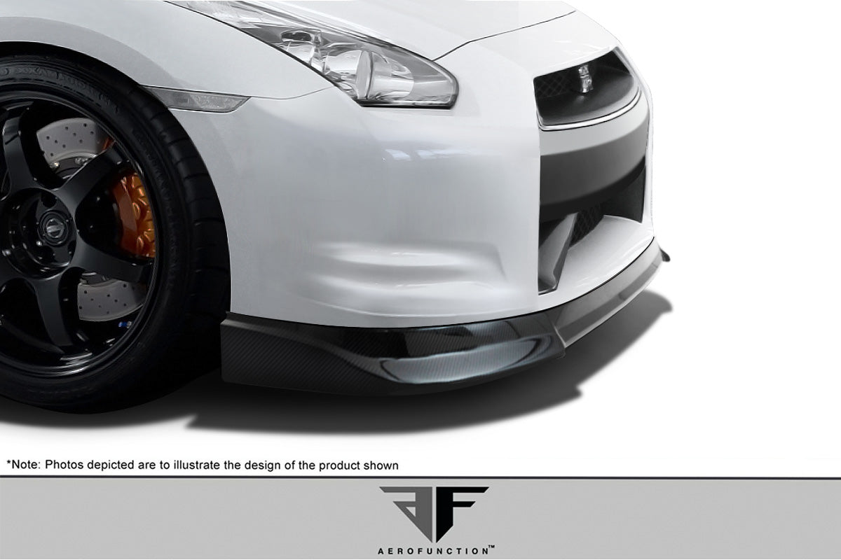 2009-2011 Nissan GT-R R35 Carbon AF-2 Front Add-On Spoiler ( CFP ) - 1 Piece (S)