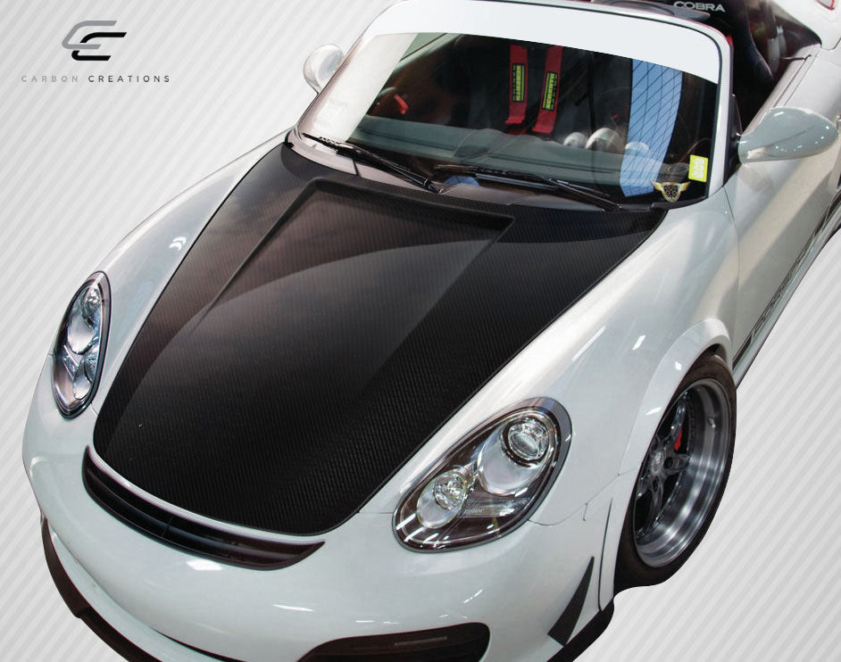 2006-2012 Porsche Cayman 2005-2012 Porsche Boxster 2005-2013 Porsche 997 Carbon Creations Eros Version 1 Hood - 1 Piece (S)