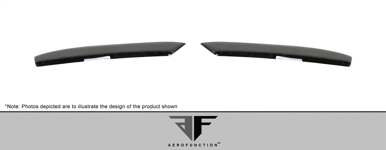 2011-2016 BMW 5 Series F10 4DR Carbon AF-3 Rear Add Ons Spat Extensions ( CFP ) - 2 Piece (S)