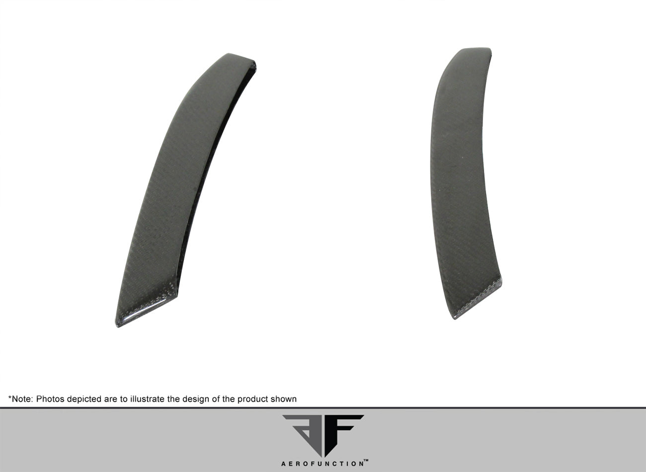 2011-2016 BMW 5 Series F10 4DR Carbon AF-3 Rear Add Ons Spat Extensions ( CFP ) - 2 Piece (S)