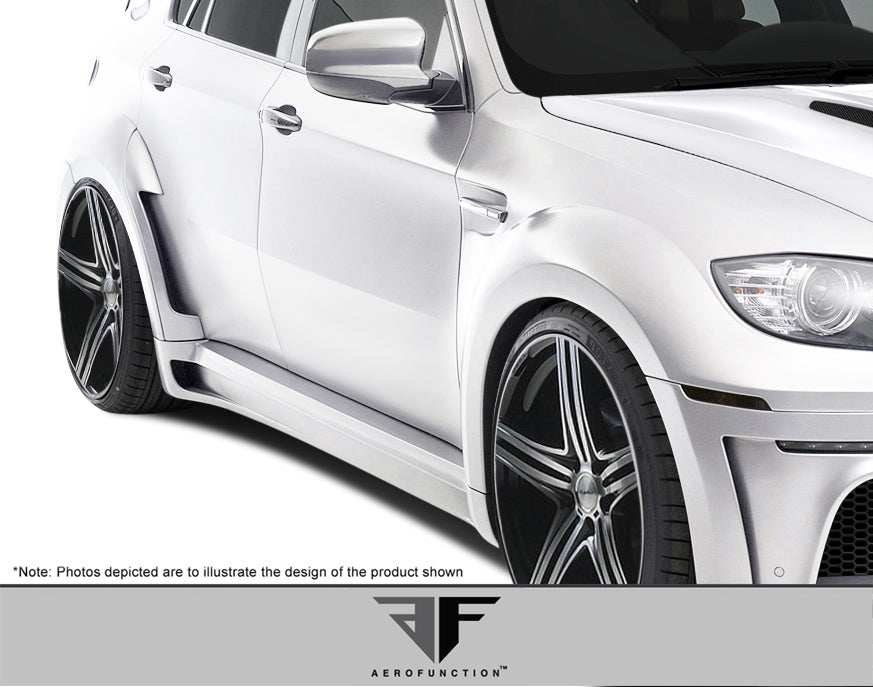 2008-2014 BMW X6 E71 E72 AF-5 Wide Body Side Skirts ( GFK ) - 2 Piece (S)