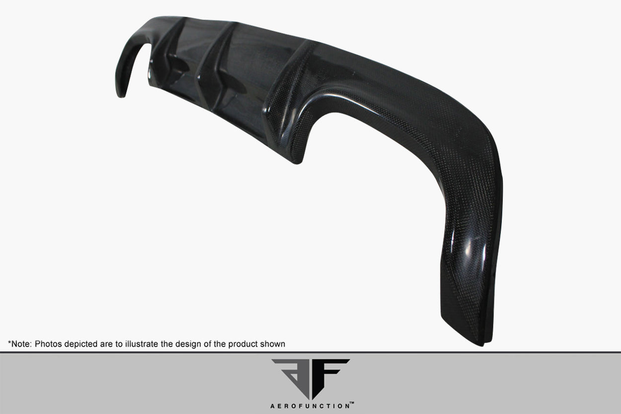 2007-2009 Mercedes CL63 W216 Black Series Carbon AF-1 Rear Diffuser ( CFP ) - 1 Piece