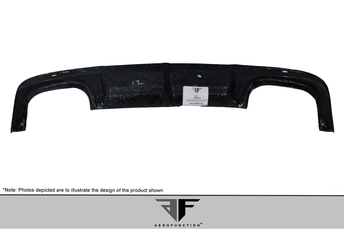 2007-2009 Mercedes CL63 W216 Black Series Carbon AF-1 Rear Diffuser ( CFP ) - 1 Piece