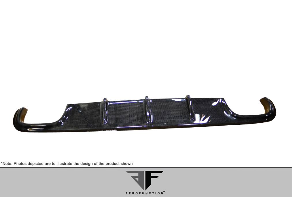 2010-2013 Mercedes E Class W212 AMG Sport Carbon AF-3 Rear Diffuser ( CFP ) - 1 Piece