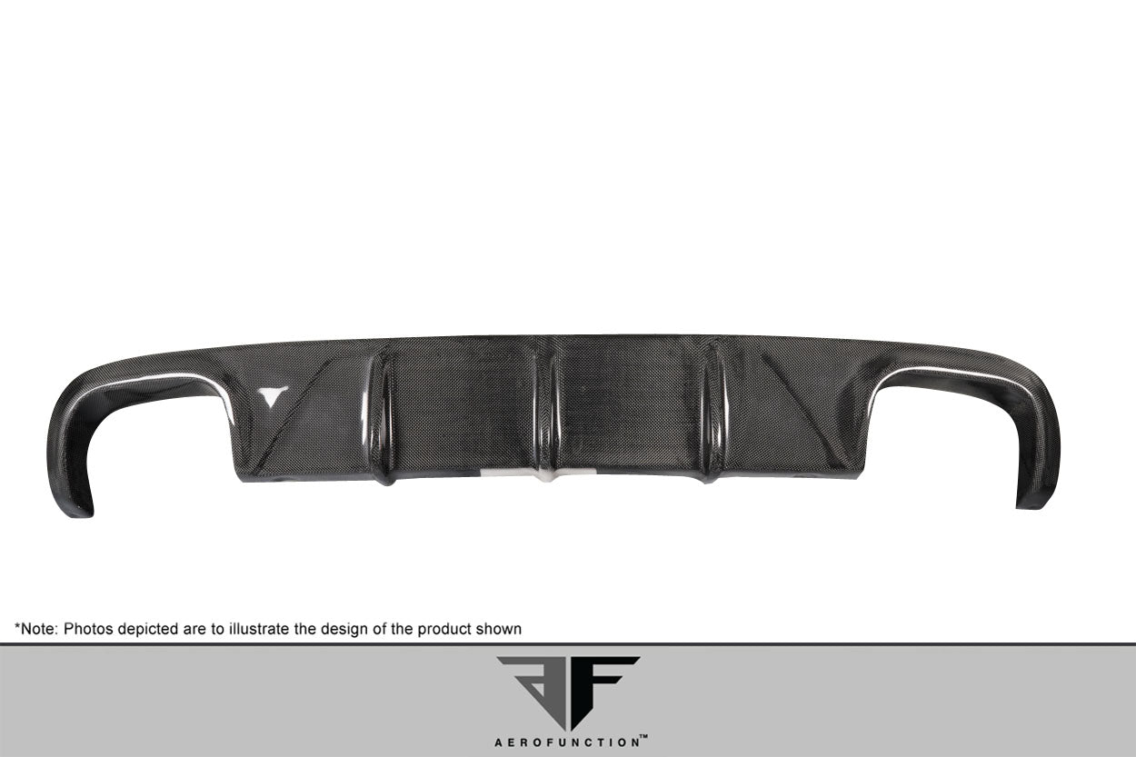 2009-2011 Porsche 911 Carrera 997 C2 C2S C4 C4S Targa 4 Targa 4S Cabriolet Carbon AF-2 Rear Diffuser ( CFP ) - 1 Piece