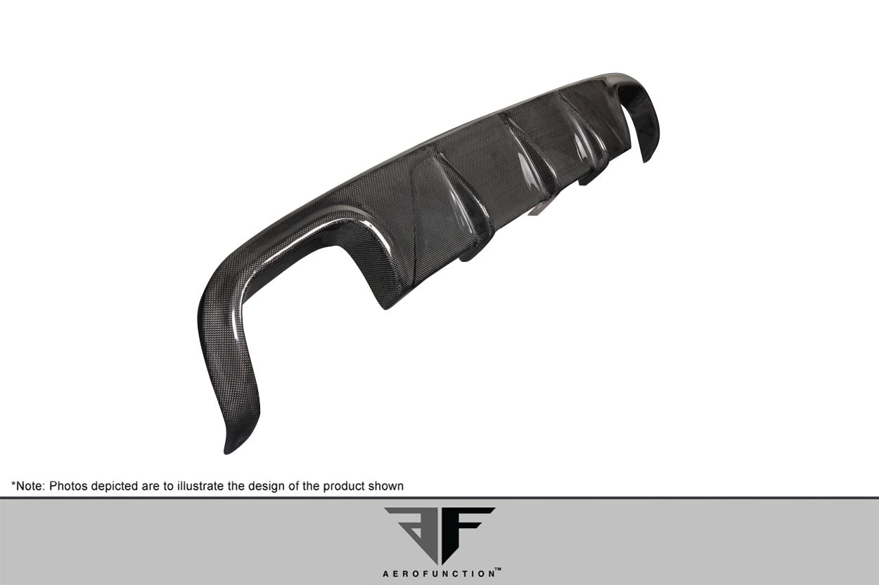 2009-2011 Porsche 911 Carrera 997 C2 C2S C4 C4S Targa 4 Targa 4S Cabriolet Carbon AF-2 Rear Diffuser ( CFP ) - 1 Piece