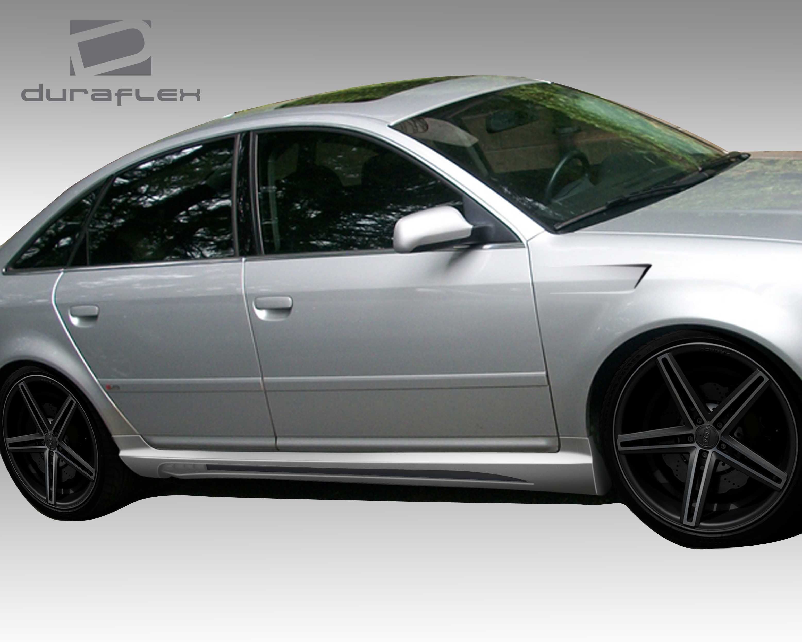 1998-2004 Audi A6 C5 Duraflex CT-R Side Skirt Rocker Panels - 2 Piece (S)