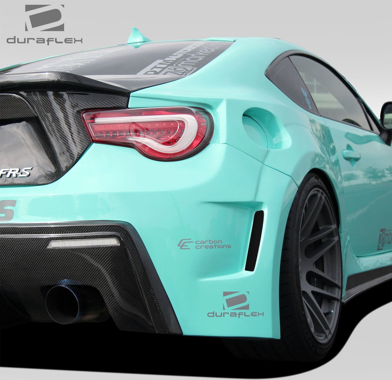 2013-2020 Scion FR-S Toyota 86 Subaru BRZ Duraflex 86-R Wide Body Rear Fenders - 2 Piece (+70mm) (S)