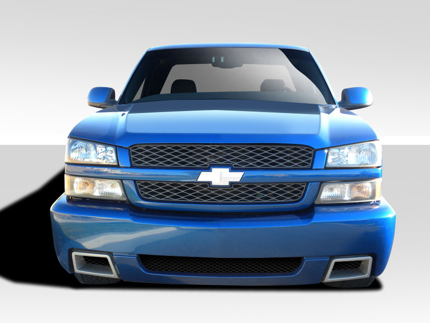 2003-2006 Chevrolet Silverado 2002-2006 Chevrolet Avalanche ( without cladding ) Duraflex SS Look Front Bumper Cover - 1 P...