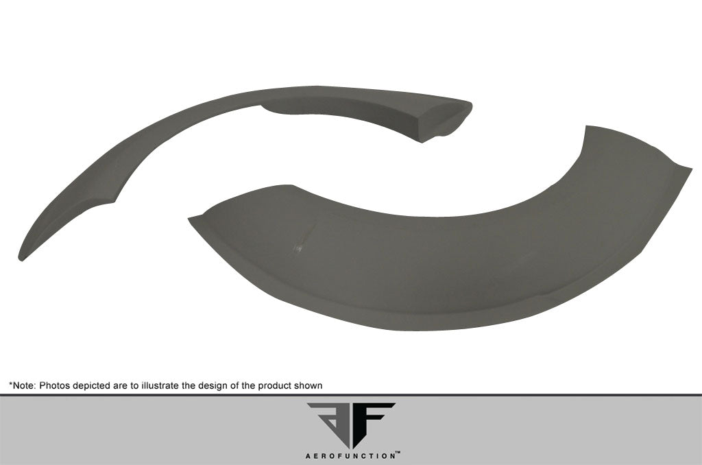 2004-2008 Lamborghini Gallardo AF-1 Wide Body Rear Fender Flares ( GFK ) - 2 Piece (S)
