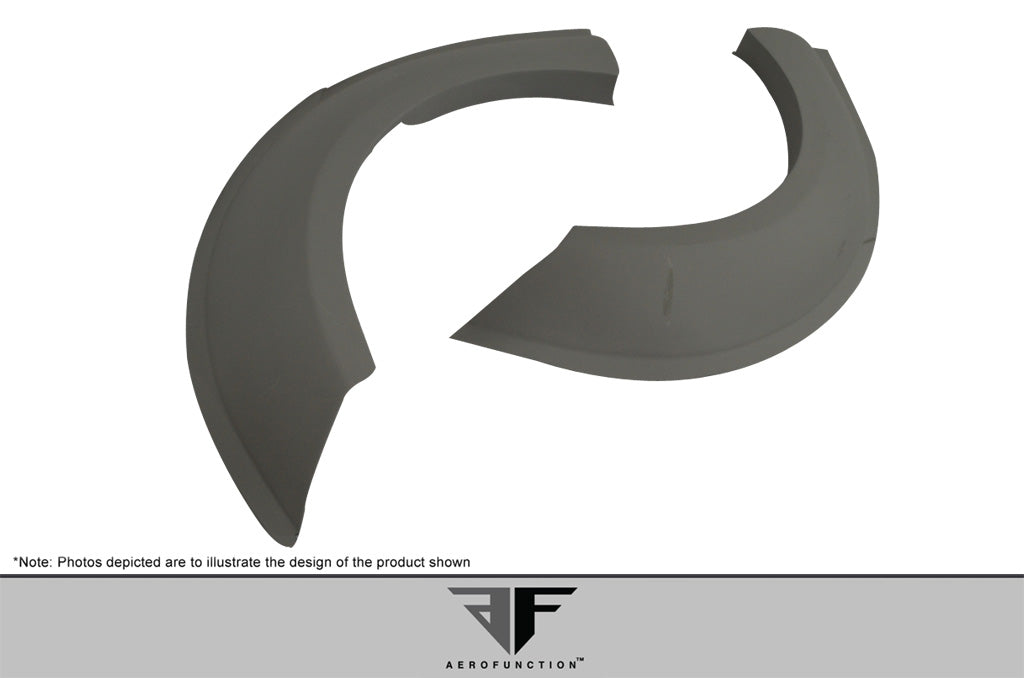 2004-2008 Lamborghini Gallardo AF-1 Wide Body Rear Fender Flares ( GFK ) - 2 Piece