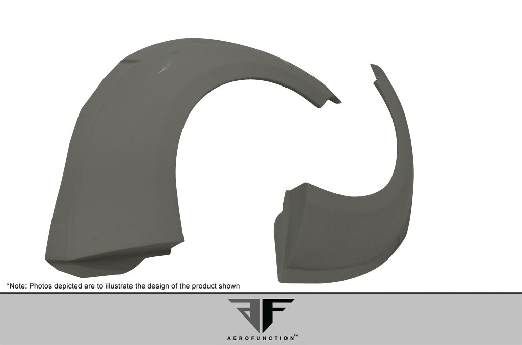 2004-2008 Lamborghini Gallardo AF-1 Wide Body Rear Fender Flares ( GFK ) - 2 Piece (S)