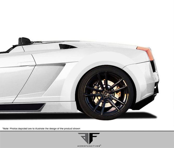 2004-2008 Lamborghini Gallardo AF-1 Wide Body Rear Fender Flares ( GFK ) - 2 Piece (S)
