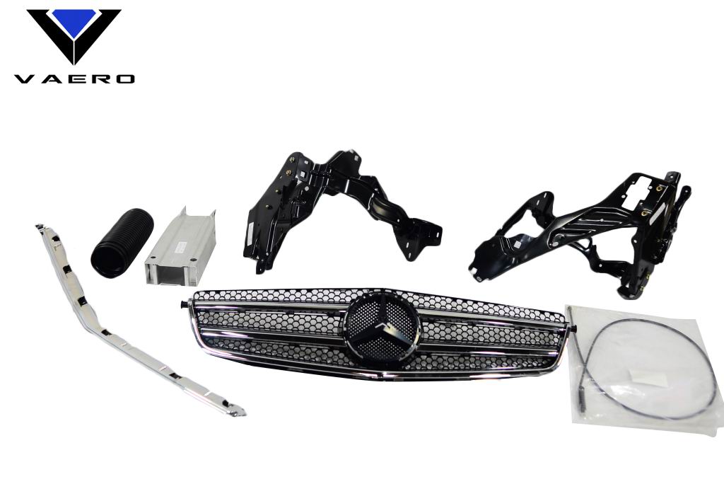 2008-2011 Mercedes C Class W204 Vaero C63 Look Conversion Grille and Mounting Accessories - 1 Piece
