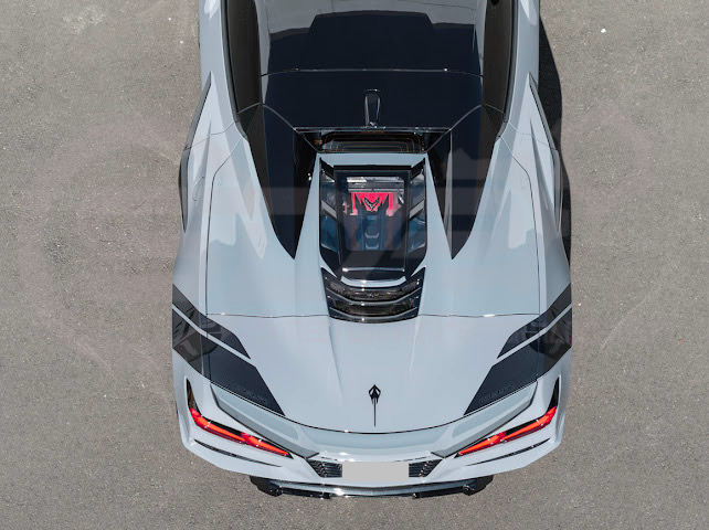 2020-UP CORVETTE C8 CONVERTIBLE | REAR HATCH UPPER HTC TONNEAU WINDOW INSERTS