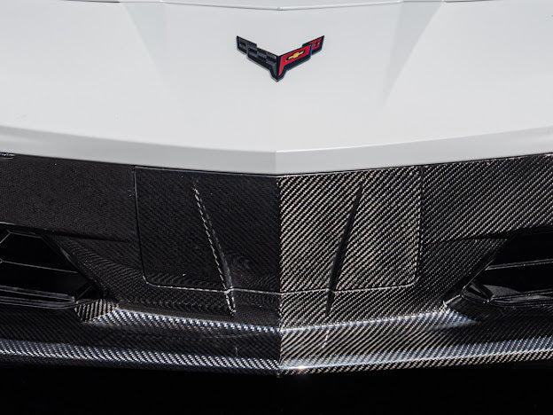 2020+ CHEVROLET CORVETTE C8 STINGRAY & Z51 | CARBON FIBER FASCIA PANEL GRILLE REPLACEMENT