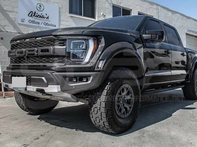 2021-UP F-150 RAPTOR | FACTORY STYLE CARBON FIBER SIDE FENDERS & VENTS REPLACEMENT