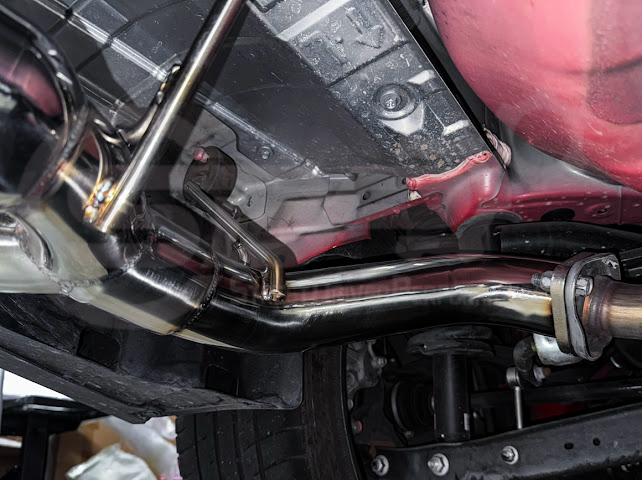 2022-PRESENT SUBARU WRX | MUFFLER DELETE BOSO AXLE BACK EXHAUST (CHROME OR BURNT BLUE TIPS)
