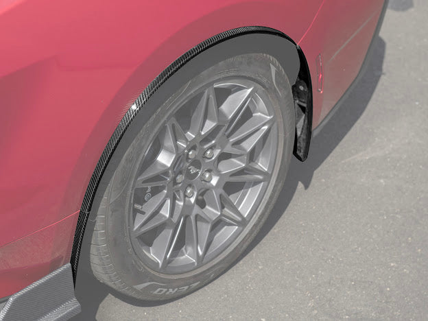 2024-UP FORD MUSTANG S650 | GT350R PERFORMANCE STYLE CARBON FIBER FENDER FLARES MUD FLAPS