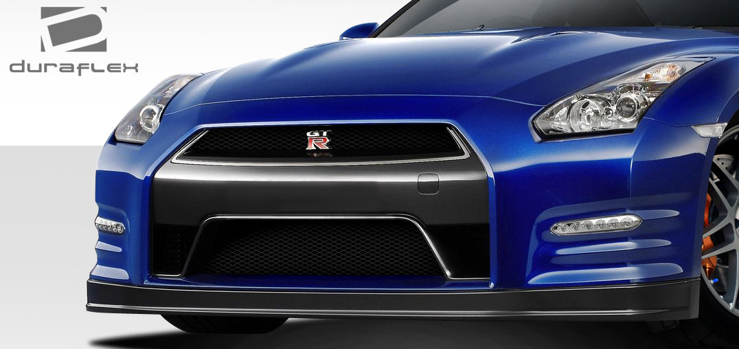 2009-2016 Nissan GT-R R35 Duraflex OEM Facelift Look Conversion Front Lip Under Air Dam Spoiler- 2 Piece (S)