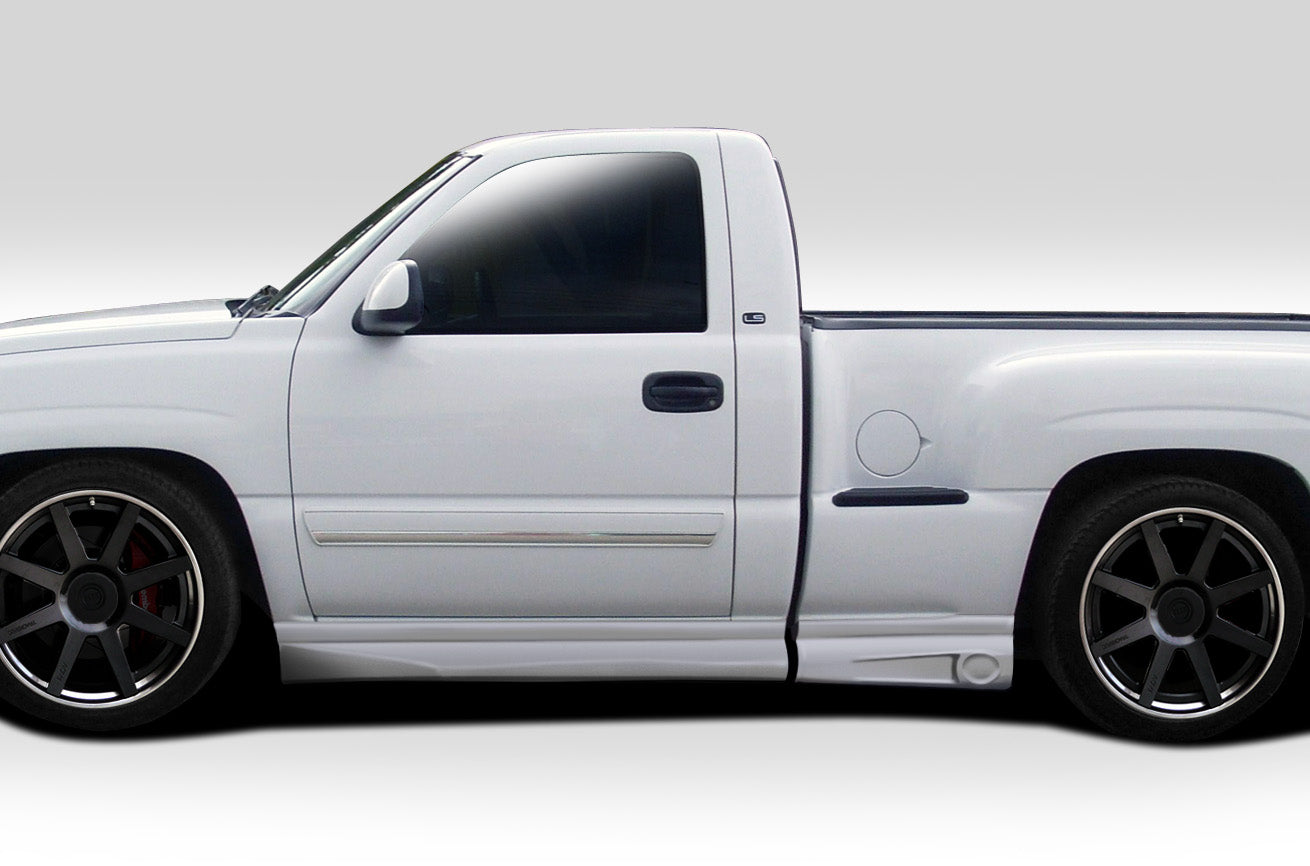 1999-2006 Chevrolet Silverado / 2000-2006 GMC Sierra Regular Cab Fleetside Stepside Duraflex BT-1 Side Skirt Rocker Panels...