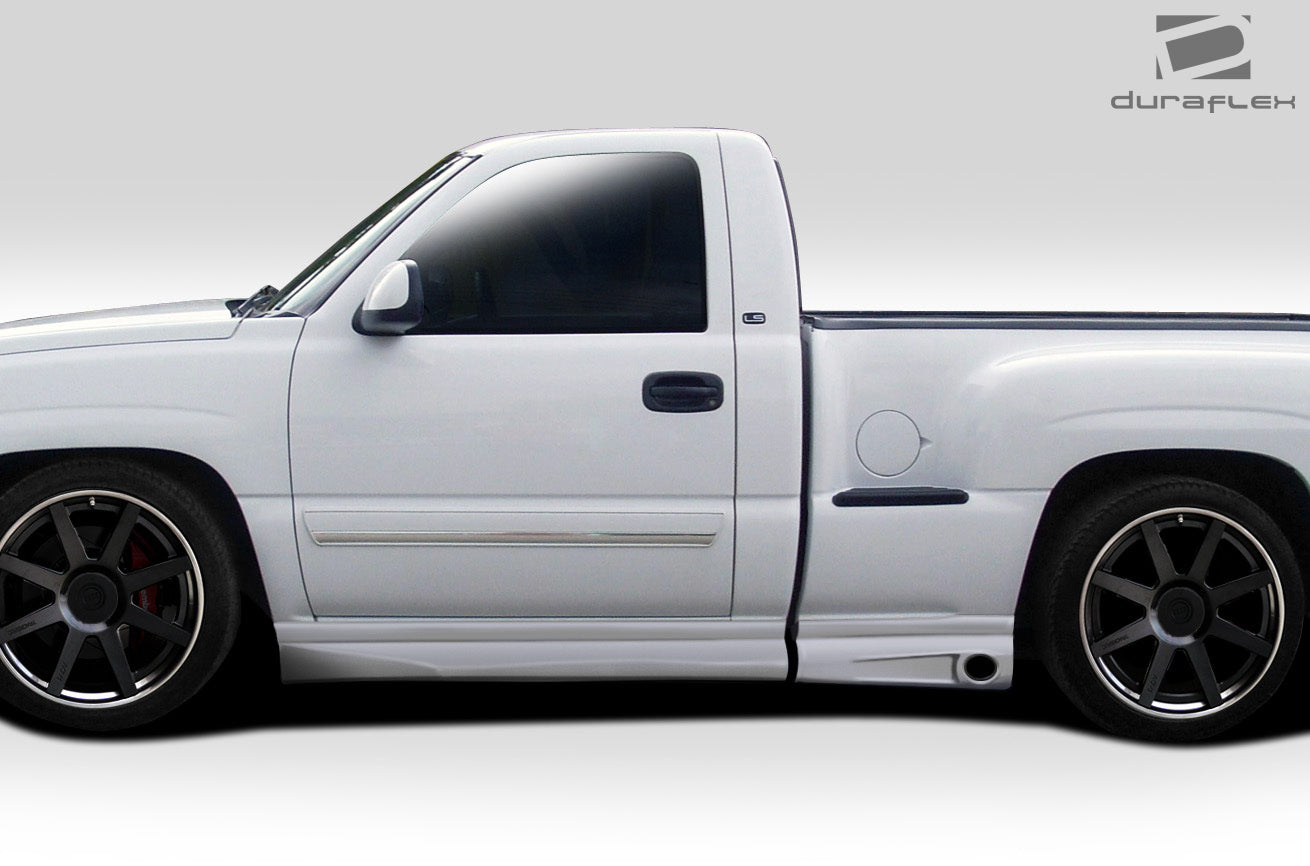 1999-2006 Chevrolet Silverado / 2000-2006 GMC Sierra Regular Cab Fleetside Stepside Duraflex BT-1 Side Skirt Rocker Panels...