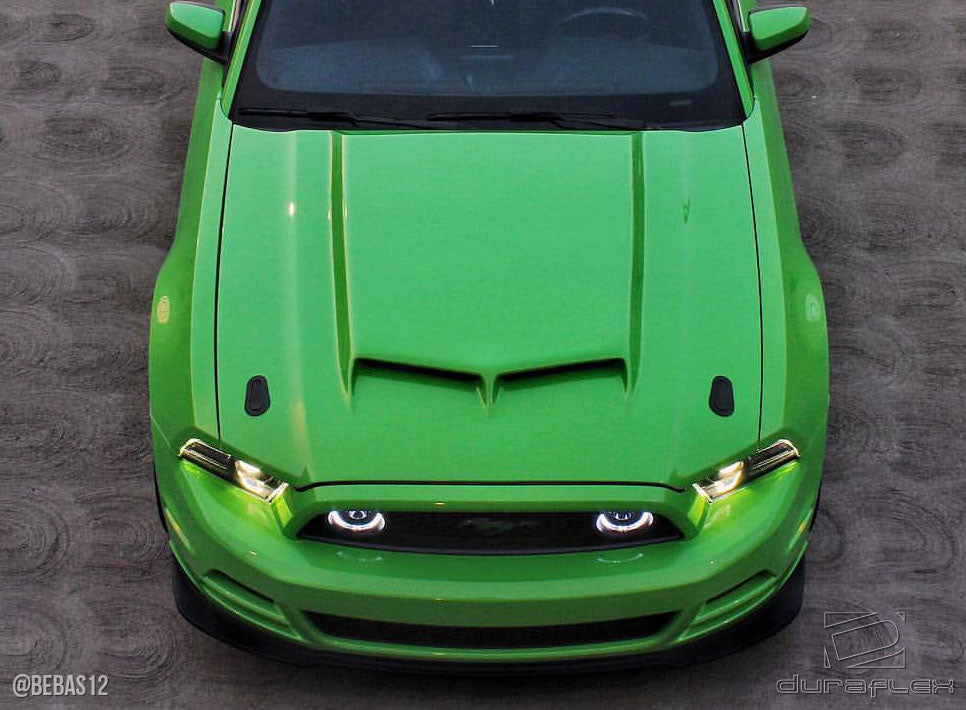 2013-2014 Ford Mustang / 2010-2014 Mustang GT500 Duraflex CVX Version 2 Hood - 1 Piece