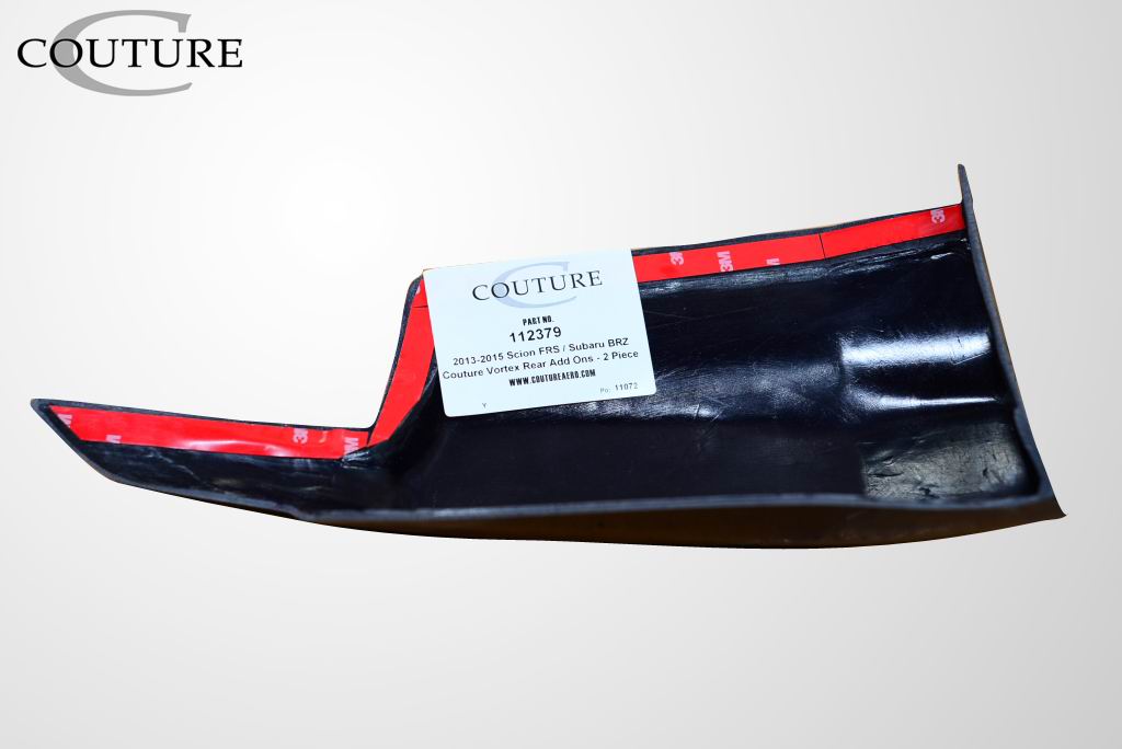 2013-2020 Scion FR-S Toyota 86 / Subaru BRZ Couture Polyurethane Vortex Rear Add Ons Spat Extensions - 2 Piece (S)