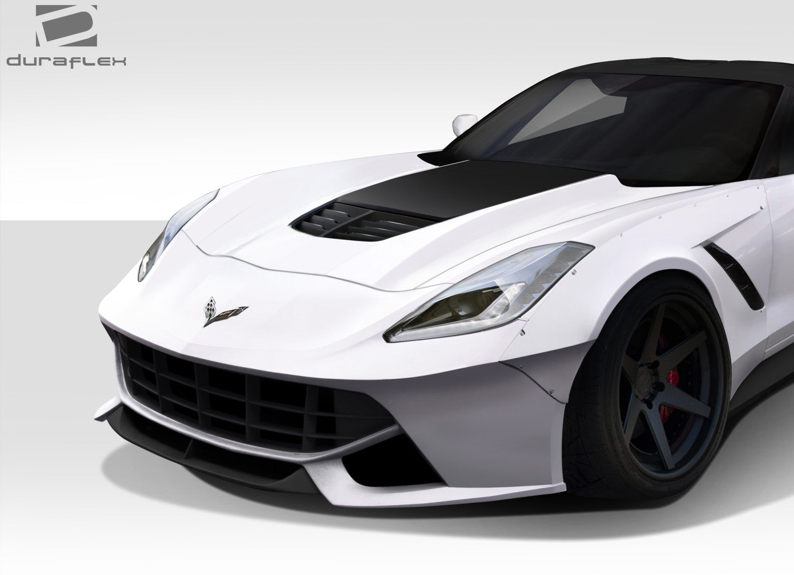 2014-2019 Chevrolet Corvette C7 Duraflex Gran Veloce Front Bumper - 1 Piece
