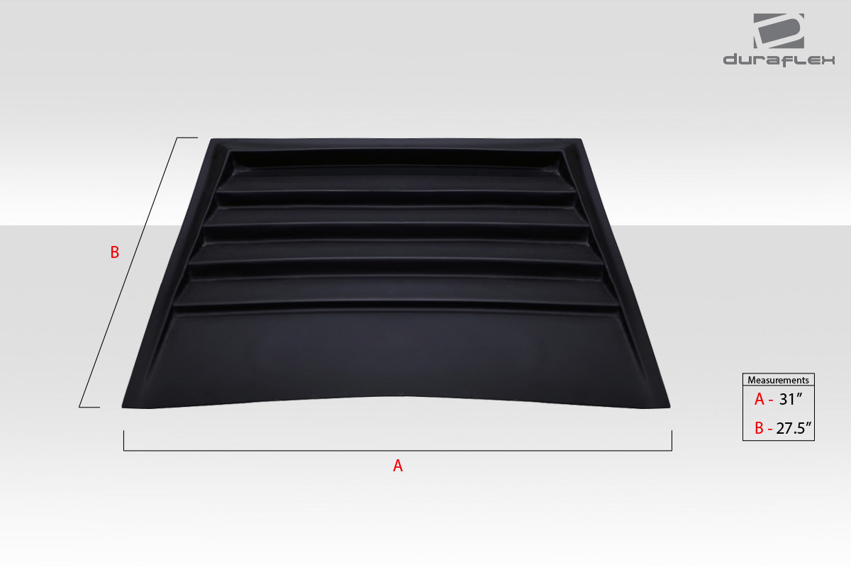 Universal Duraflex D1 Hood Scoop Vent - 1 Piece
