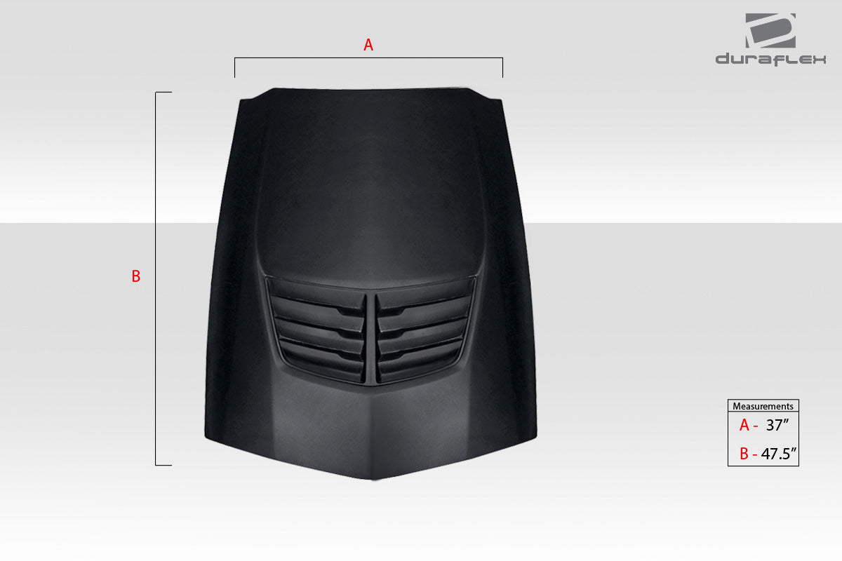 Universal Duraflex Z06 Look Hood Cowl Scoop Vent - 1 Piece