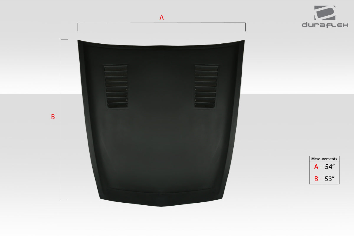 Universal Duraflex GT500 Hood Cowl Scoop Vent - 1 Piece