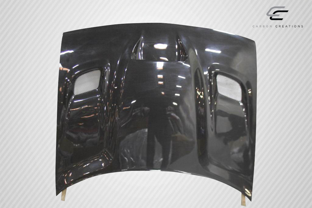 2008-2023 Dodge Challenger Carbon Creations Dritech Hellcat Look Hood - 1 Piece