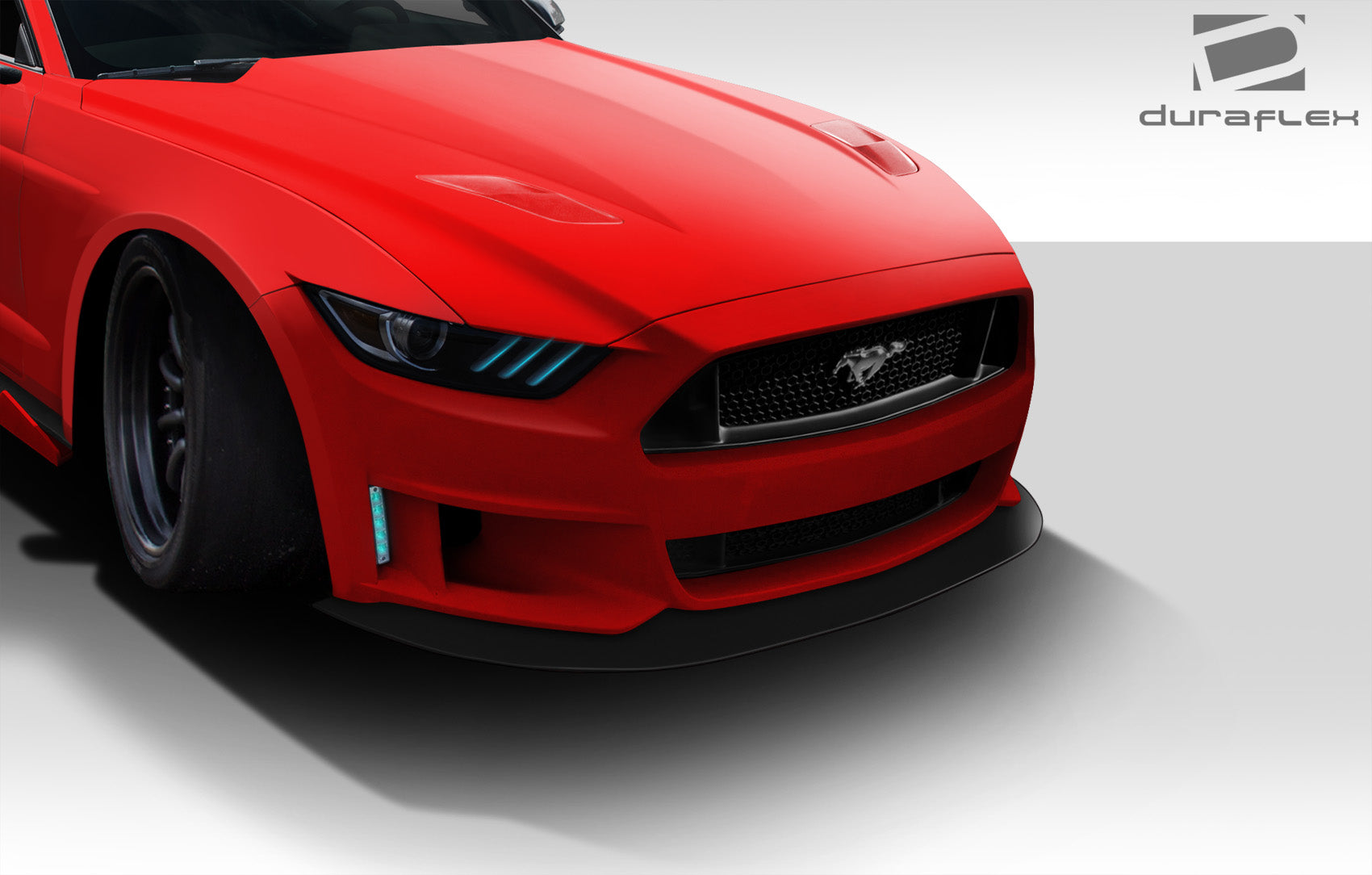 2015-2017 Ford Mustang Duraflex Grid Front Lip - 1 Piece