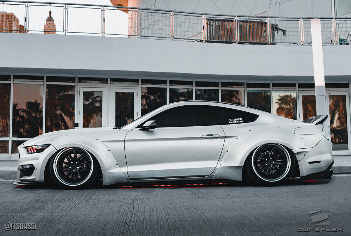 2015-2017 Ford Mustang Duraflex Grid Wide Body Kit - 8 Piece